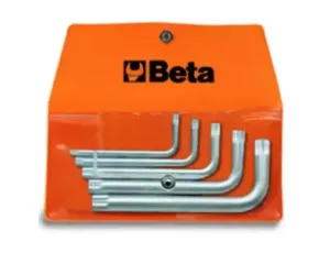 BETA - Komplet kluczy trzpieniowych kątowych profil xzn 98XZN m5 - m12 5 sztuk w pokrowcu - 98XZN/B5