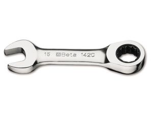 BETA - Klucz płasko-oczkowy krótki, zapadka dwukierunkowa 11mm - 142C/11