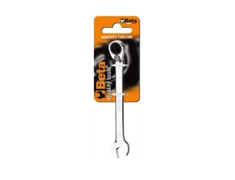 BETA - Klucz płasko-oczkowy z dwukierunkowym mechanizmem zapadkowym 13mm na blistrze - 142K/13