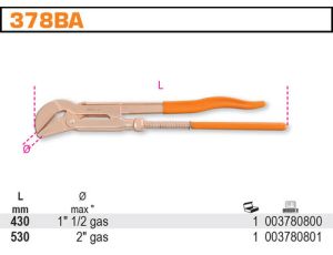 BETA - Szczypce do rur nieiskrzące 430mm - 378BA/430