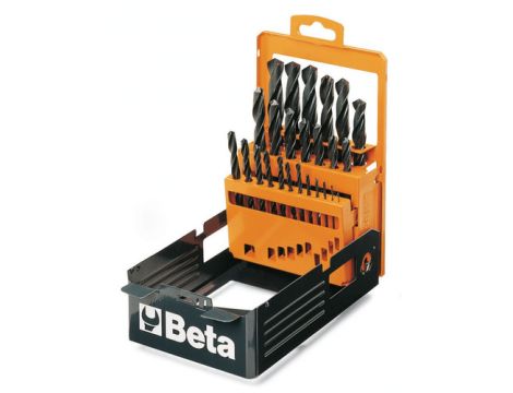 BETA - Zestaw wierteł krętych cylindrycznych (Seria 410) w pudełku 1-13 mm 25szt.  - 410/SP25