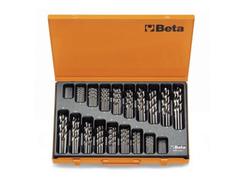 BETA - Zestaw 150-ciu wierteł krętych cylindrycznych (Seria 412) w pudełku 1-10mm  - 412/C150