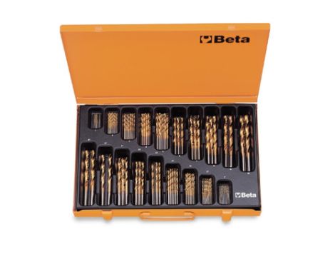 BETA - Zestaw 116-stu wierteł krętych cylindrycznych (Seria 414) w pudełku 1-10mm  - 414/C116