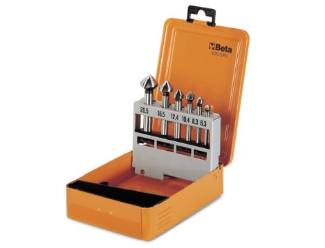 BETA - Zestaw pogłębiaczy stożkowych, HSS (Seria 426) w pudełku GR3-GR11 6,3-20,5mm 6szt.  - 426/SP6