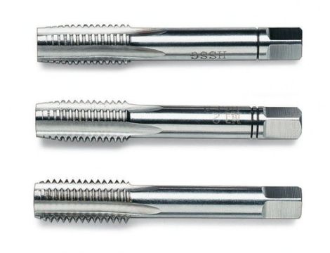 BETA - Komplet 3-ech gwintowników ręcznych (zgrubny, pośredni, wykańczak), HSS M18  - 431/18