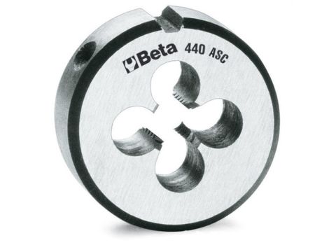 BETA - Narzynka okrągła, gwint calowy UNC, stal chromowa 3/8  - 440ASC/3/8