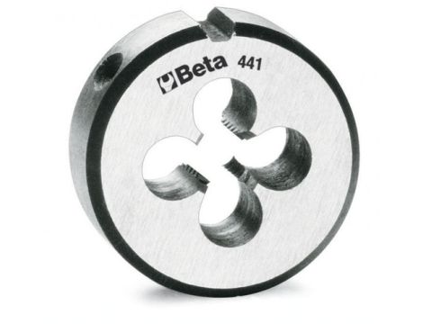 BETA - Narzynka okrągła, gwint metryczny drobnozwojny, stal chromowa MF6x0.75  - 441/6X0.75