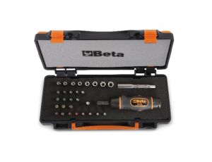 BETA - Zestaw 1/4'' Wkrętak dynamometryczny 583/6 z akcesoriami w pudełku  - 583/C31