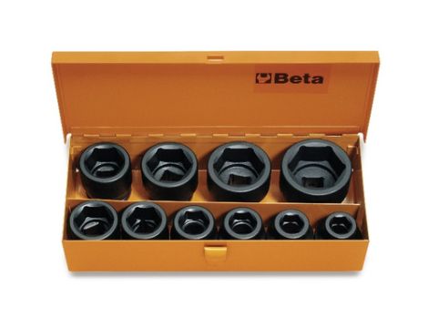 BETA - Zestaw nasadek udarowych sześciokątnych w pudełku 17-46mm 10szt.  - 728/C10