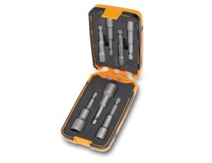 BETA - Zestaw 7-miu końcówek wkrętakowych 1/4'' z nasadkami sześciokątnymi magnetycznymi w pudełku  - 862F/A7