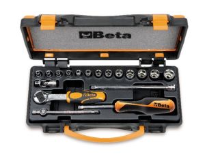 BETA - Zestaw 13-tu nasadek sześciokątnych 1/4'' z akcesoriami w pudełku 18szt.  - 900/C13-5
