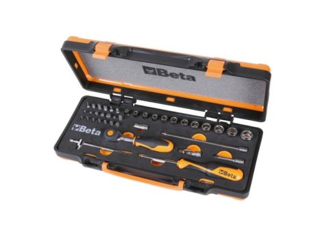 BETA - Zestaw nasadek sześciokątnych 1/4'', końcówek wkrętakowych i akcesoriów - 900/C12MR