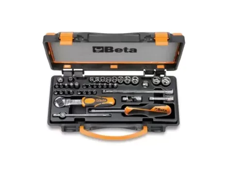 BETA - Zestaw 11-stu nasadek sześciokątnych i 20-stu końcówek wkrętakowych z akcesoriami w pudełku  - 900/C11