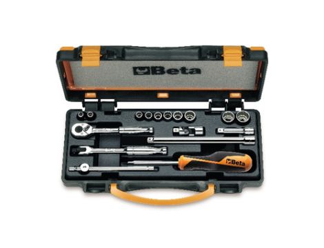 BETA - Zestaw nasadek dwunastokątnych 1/4'' calowych z akcesoriami 3/16-9/16'' 17szt.  - 900AS/MB-C17
