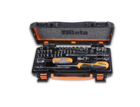 BETA - Zestaw 11 nasadek sześciokątnych 20 końcówek wkrętakowych i akcesoriów w pudełku 1/4’'  - 900/C11Z