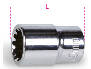 BETA - Nasadka 1/4'' o profilu uniwersalnym 6MM - 900U/6