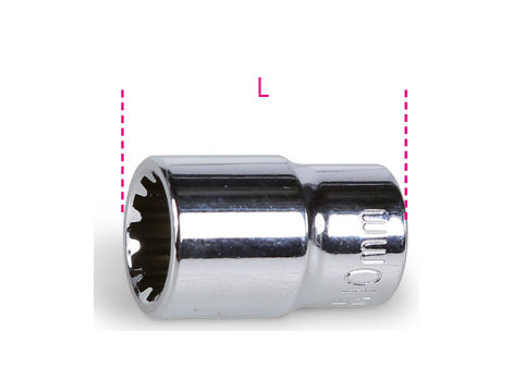 BETA - Nasadka 1/4'' o profilu uniwersalnym 6MM  - 900U/6