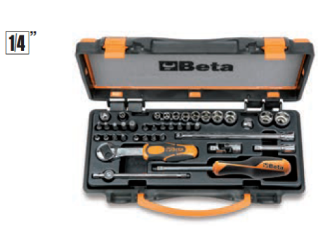 BETA - Zestaw nasadek sześciokątnych 1/4'' z akcesoriami 38 szt.  - 900MC/C32