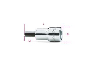 BETA - Nasadka 3/8'' trzpieniowa sześciokątna 1/4''  - 910PE/AS/1/4