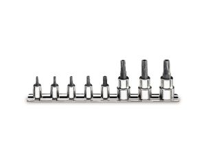 BETA - Zestaw nasadek trzpieniowych 1/4''i 3/8'' z końcówką Pentatorx PT10-PT50 8szt.  - 910PT/SB8