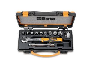 BETA - Zestaw nasadek dwunastokątnych 3/8'' z wyposażeniem 6-19mm 10szt.  - 910B/C10