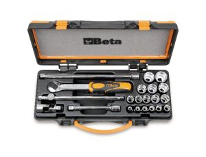 BETA - Zestaw nasadek sześciokątnych 3/8'' z akcesoriami 6-22mm 16szt.  - 910A/C16