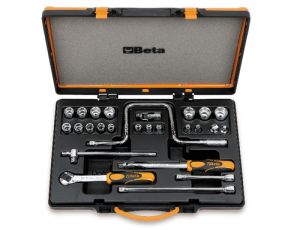 BETA - Zestaw nasadek sześciokątnych 3/8'' z akcesoriami 6-22mm 17szt.  - 910A/C17