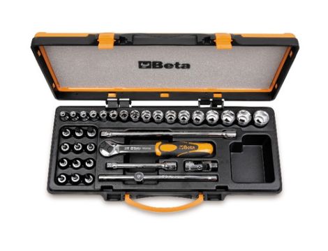 BETA - Zestaw nasadek mieszanych 3/8'' z akcesoriami 6-22mm 29szt.  - 910A/C29