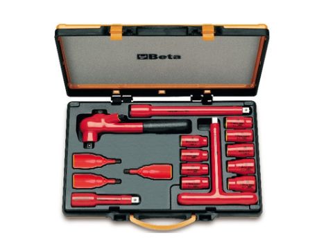 BETA - Zestaw 12-stu nasadek mieszanych 1/2'' izolowanych z akcesoriami 16szt.  - 920MQ/C16