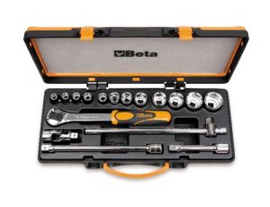 BETA - Zestaw 12-stu nasadek dwunastokątnych 1/2'' z akcesoriami 10-32mm 17szt.  - 920B/C12