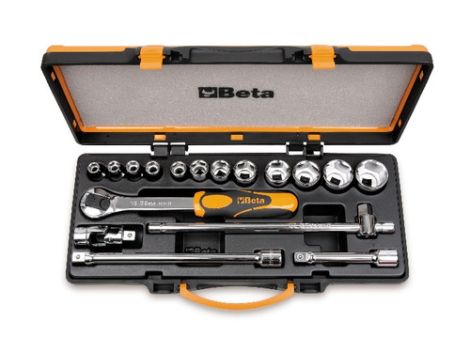 BETA - Zestaw 12-stu nasadek sześciokątnych 1/2'' z akcesoriami 10-32mm 17szt.  - 920A/C12X