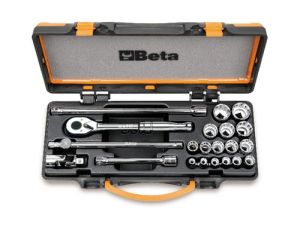 BETA - Zestaw 16-stu nasadek dwunastokątnych 1/2'' calowych z akcesoriami 3/8-1.1/4'' 21szt.  - 920AS/MBM-C21