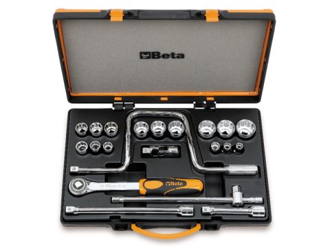 BETA - Zestaw 15-stu nasadek dwunastokątnych 1/2'' calowych z akcesoriami 3/8-1.1/4'' 21szt.  - 920AS/C15