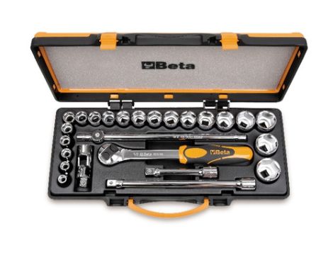 BETA - Zestaw 20-stu nasadek sześciokątnych 1/2'' z akcesoriami 10-32mm 25szt.  - 920A/C20