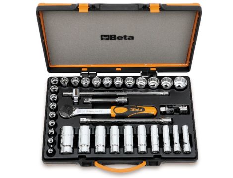 BETA - Zestaw 30-stu nasadek dwunastokątnych 1/2'' z akcesoriami 8-30mm 35szt.  - 920B/C30Q