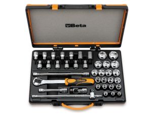 BETA - Zestaw 33-ech nasadek mieszanych 1/2'' z akcesoriami 38szt.  - 920A/C33