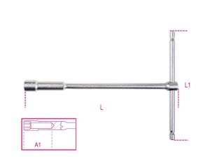 BETA - Klucz nasadowy typu T, z głęboką nasadką 8mm  - 949/8
