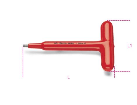 BETA - Klucz trzpieniowy izolowany typu T 6mm  - 951MQ/6