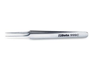 BETA - Pęseta prosta punktowa, kwasoodporna, niemagnetyczna 110mm  - 999C