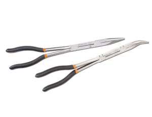 BETA - Zestaw 2 szczypiec półokrągłych długich z podwójnym przegubem - 1009L/DP-S2