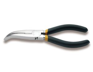 BETA - Szczypce płaskie odgięte o 45º, rękojeść z dwóch warstw PCW 160mm  - 1164/160