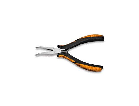 BETA - Szczypce dla elektroników płaskie długie odgięte 140mm - 1172BM/P