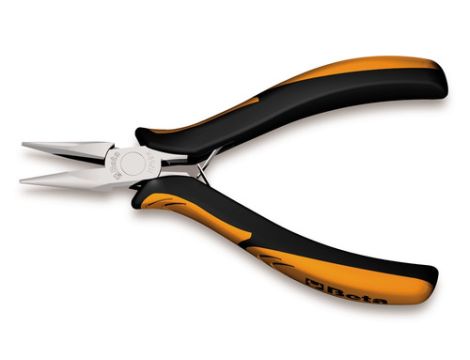 BETA - Szczypce półokrągłe dla elektroników BM, rękojeść kompozytowa 125mm  - 1175BM