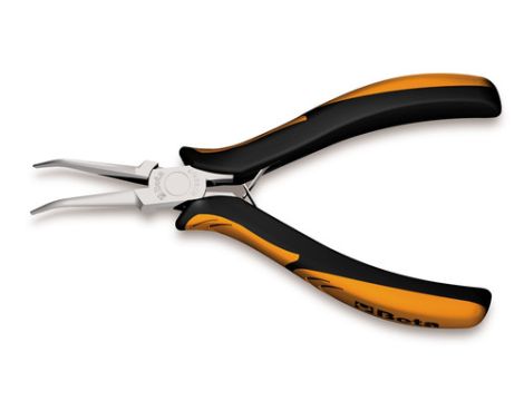 BETA - Szczypce półokrągłe dla elektroników odgięte o 45º BM, rękojeść kompozytowa 140mm  - 1178BM/P