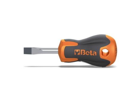 BETA - Wkrętak płaski krótki Evox chromowany z czernioną końcówką 4x30mm  - 1201EN/4X30