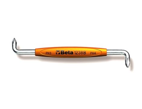 BETA - Wkrętak krzyżowy Phillips® kątowy dwustronny PH1-PH2  - 1238B/1-2