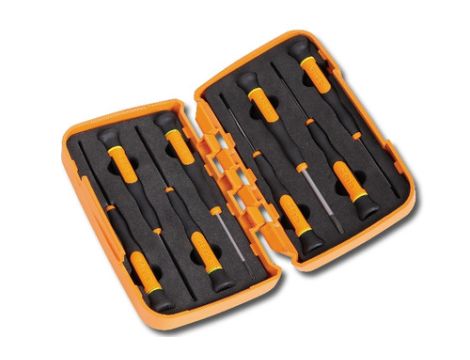 BETA - Zestaw wkrętaków precyzyjnych płaskich, wąskich w pudełku 1,2-4mm 8szt.  - 1257LP/S8