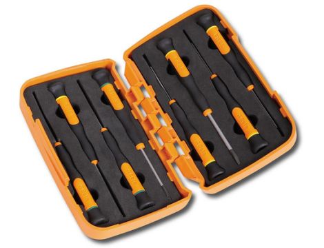 BETA - Zestaw wkrętaków precyzyjnych płaskich i krzyżowych Phillips® w pudełku 8szt.  - 1257LPH/S8