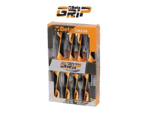 BETA - Zestaw wkrętaków BetaGRIP płaskich (Seria 1260) i krzyżowych Pozidriv®-Supadriv® (Seria 1269PZ) 7szt.  - 1263/D7PZ
