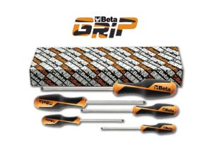 BETA - Zestaw wkrętaków płaskich wąskich BetaGRIP 2,5-6,5mm 5szt.  - 1264/S5